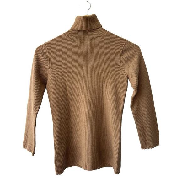 Comme Ca Turtleneck Brown Size 11 Small Women - Picture 2 of 11